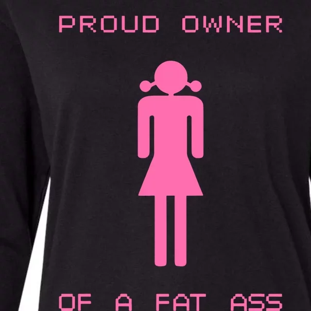 Luvitsivy Proud Owner Of A Fat Ass Womens Cotton Relaxed Long Sleeve T-Shirt