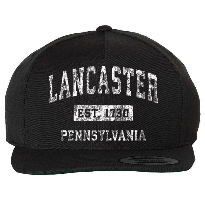 Lancaster Pennsylvania Pa Vintage Established Sports Wool Snapback Cap