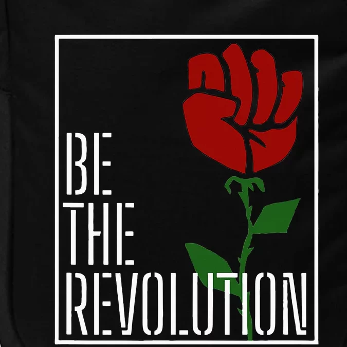 Leftist Protest Political Revolution Socialist Rose Impact Tech Backpack