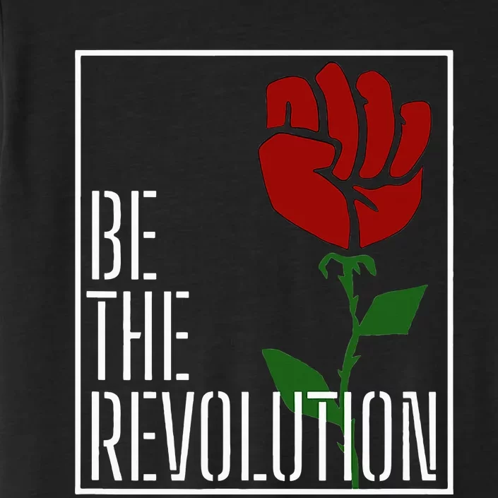 Leftist Protest Political Revolution Socialist Rose ChromaSoft Performance T-Shirt