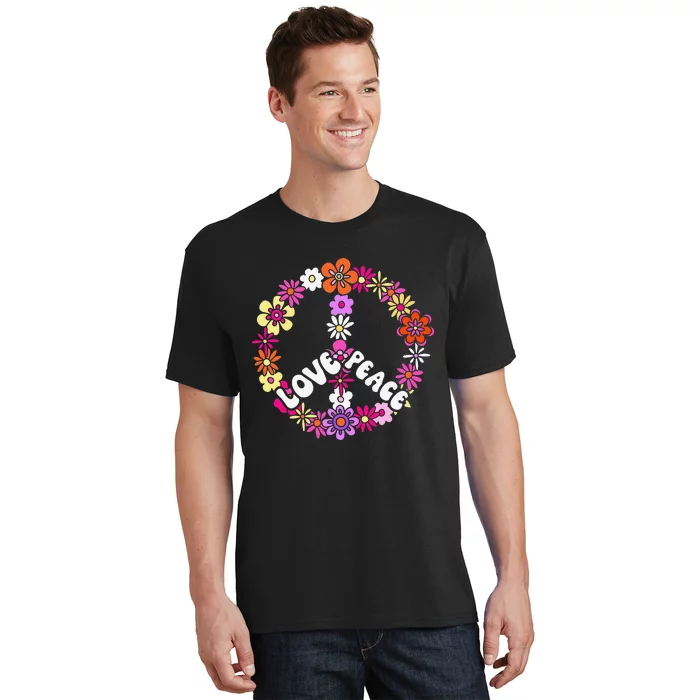 Love Peace Peace Sign Tee 60s Retro Peace T-Shirt