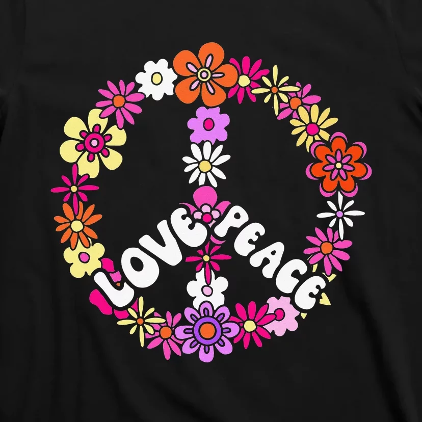 Love Peace Peace Sign Tee 60s Retro Peace T-Shirt