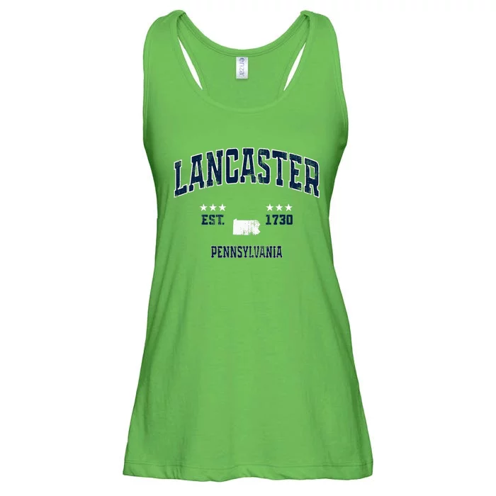 Lancaster Pennsylvania Pa Vintage Athletic Sports Ladies Essential Flowy Tank