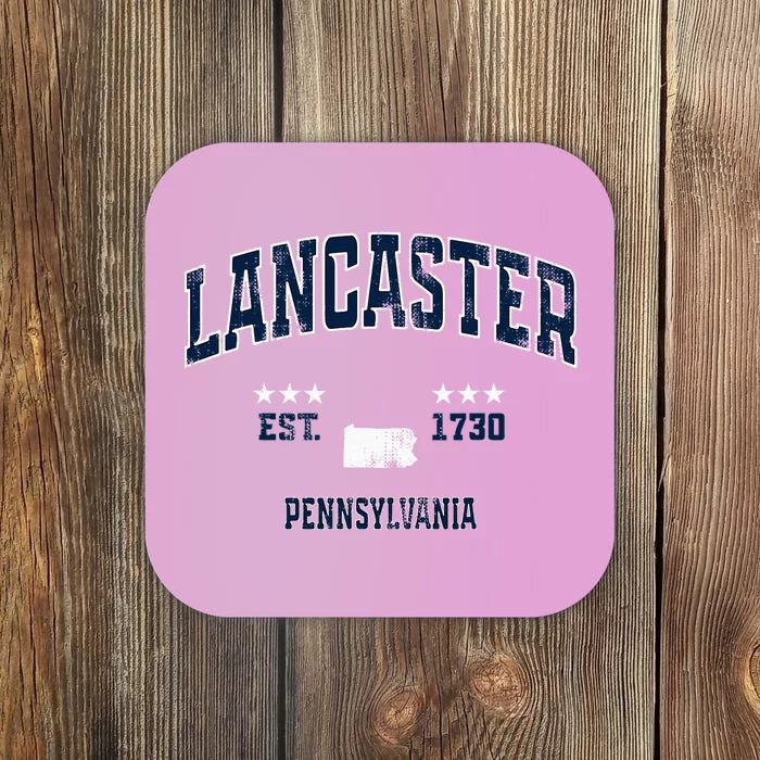 Lancaster Pennsylvania Pa Vintage Athletic Sports Coaster