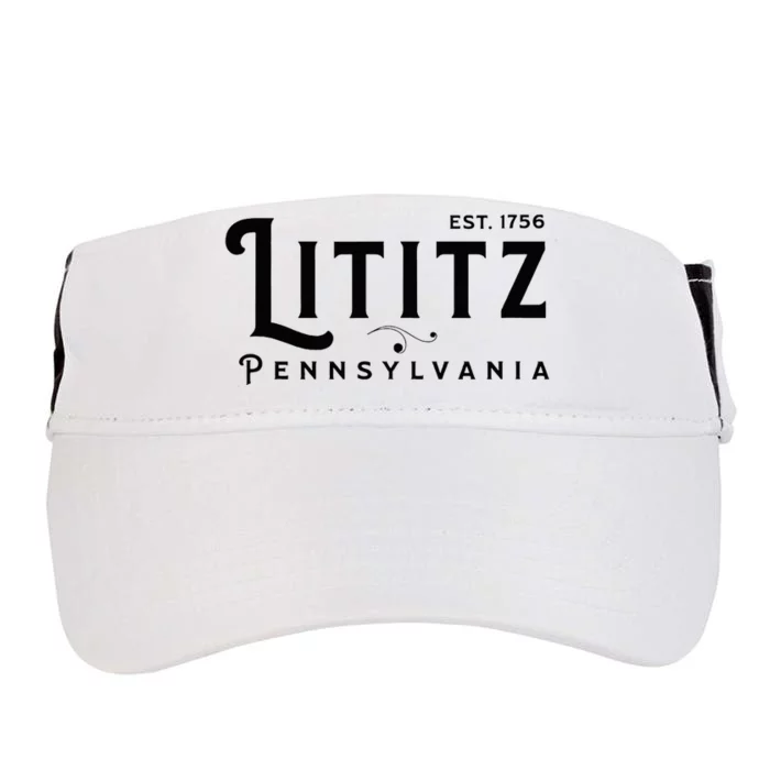 Lititz Pennsylvania Pa Lancaster County Cool Small Town Usa Adult Drive Performance Visor