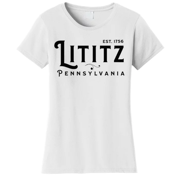 Lititz Pennsylvania Pa Lancaster County Cool Small Town Usa Women's T-Shirt