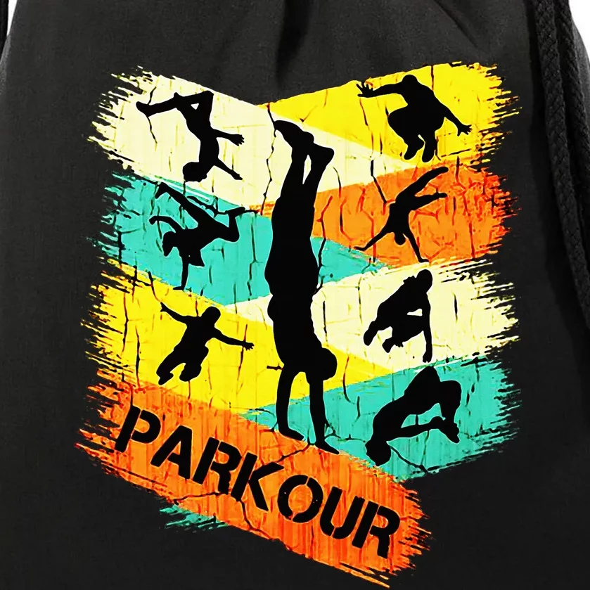 Love Parkour Parkour Drawstring Bag