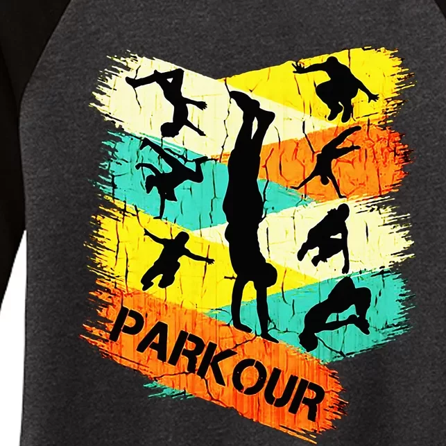 Love Parkour Parkour Women's Tri-Blend 3/4-Sleeve Raglan Shirt