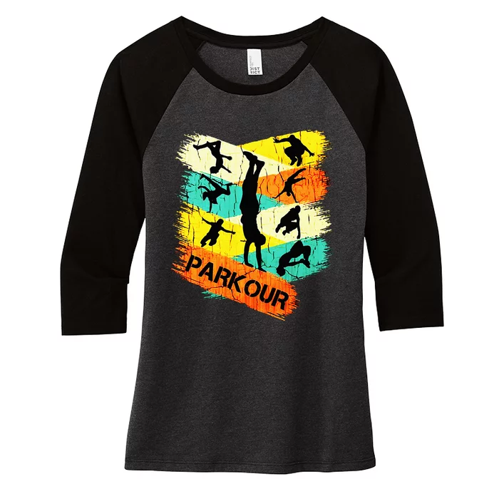 Love Parkour Parkour Women's Tri-Blend 3/4-Sleeve Raglan Shirt