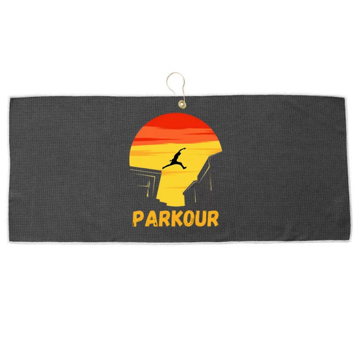 Love Parkour Parkour Gifts Large Microfiber Waffle Golf Towel