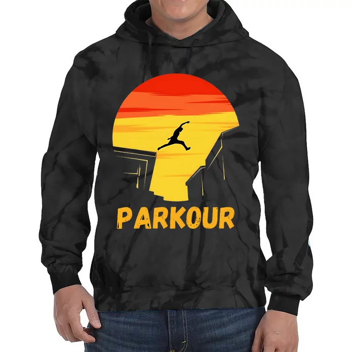 Love Parkour Parkour Gifts Tie Dye Hoodie