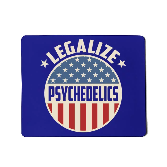 Legalize Psychedelics Pro Freedom Pro America Retro Us Flag Gift Mousepad