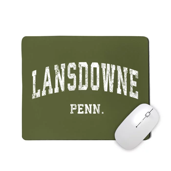 Lansdowne Pennsylvania Pa Vintage Varsity Sports Mousepad