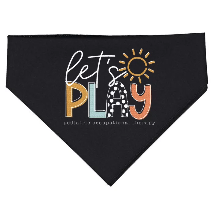 LetS Play Pediatric Occupational Therapy Therapist Ot USA-Made Doggie Bandana