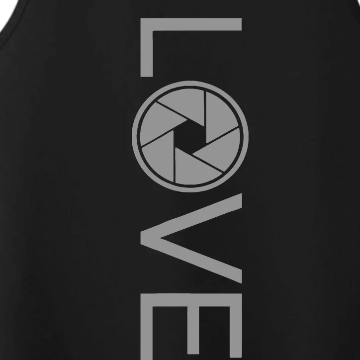 Love Photography Photographer Performance Tank