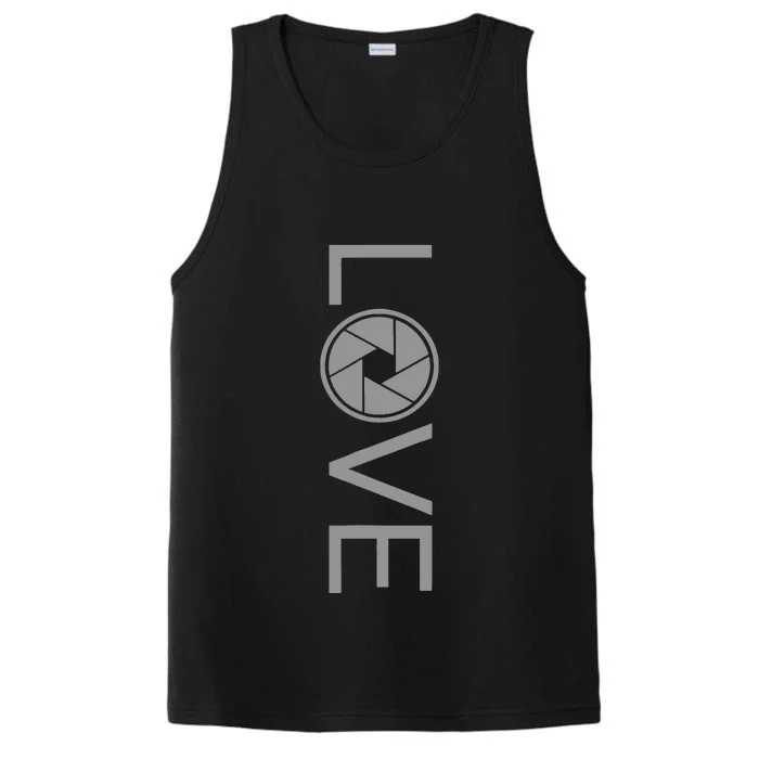 Love Photography Photographer Performance Tank