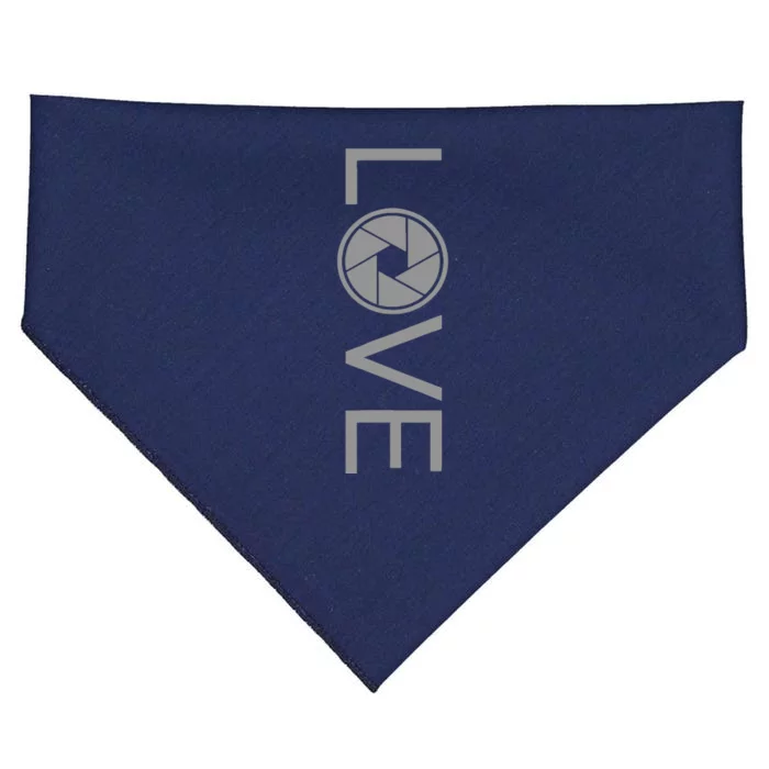 Love Photography Photographer USA-Made Doggie Bandana