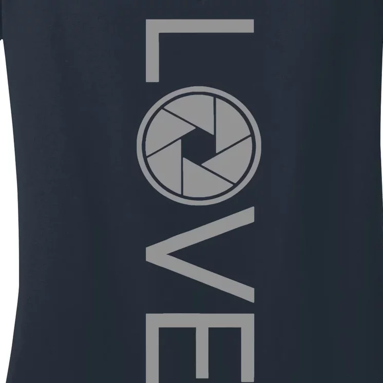 Love Photography Photographer Women's V-Neck T-Shirt