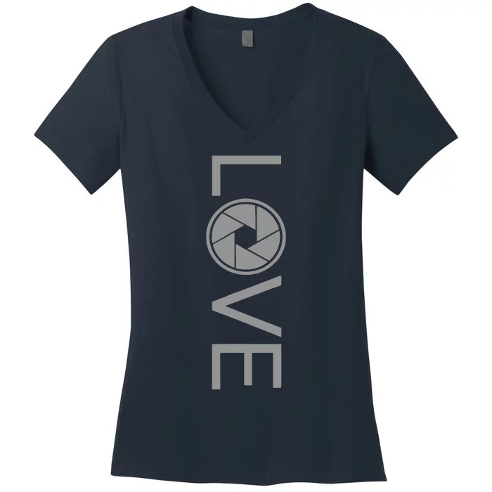 Love Photography Photographer Women's V-Neck T-Shirt