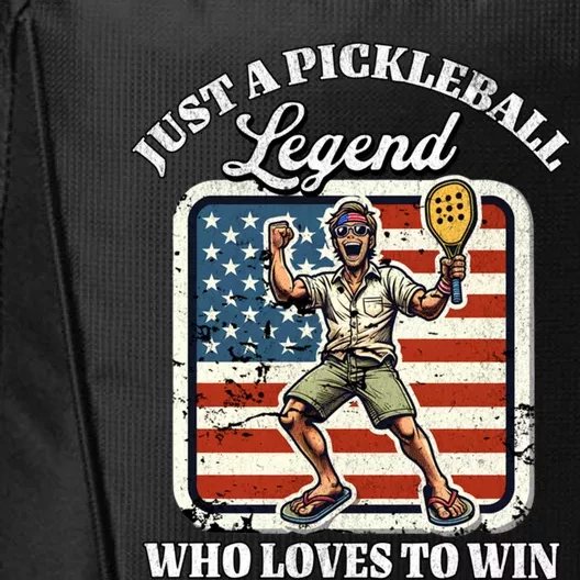 Legendary Pickleball Player Us Flag Pickleball Cute Gift City Backpack