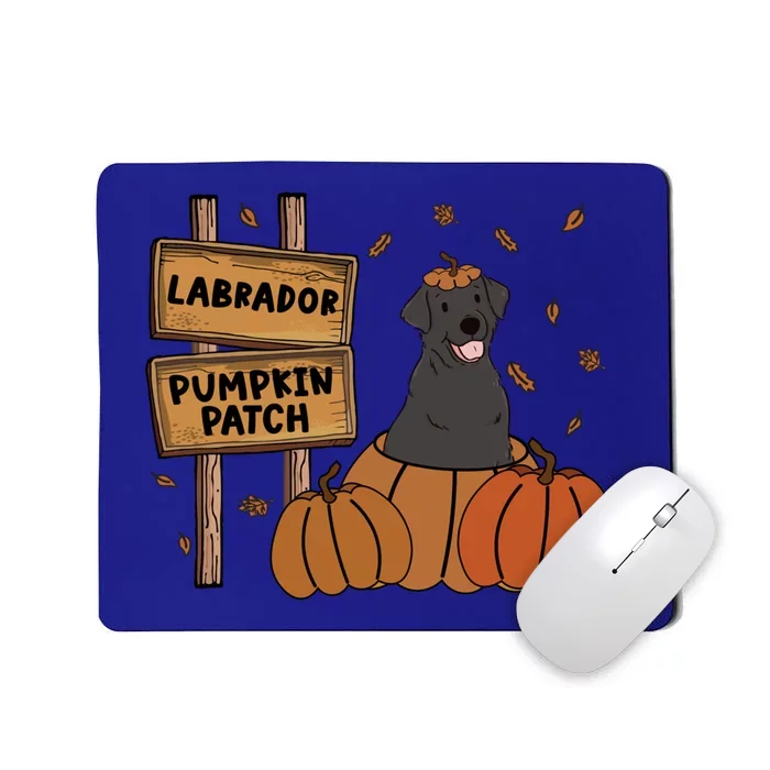 Labrador Pumpkin Patch Dog Lovers Thanksgiving Halloween Gift Mousepad