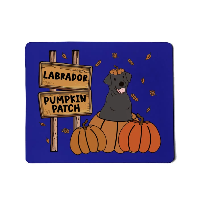 Labrador Pumpkin Patch Dog Lovers Thanksgiving Halloween Gift Mousepad