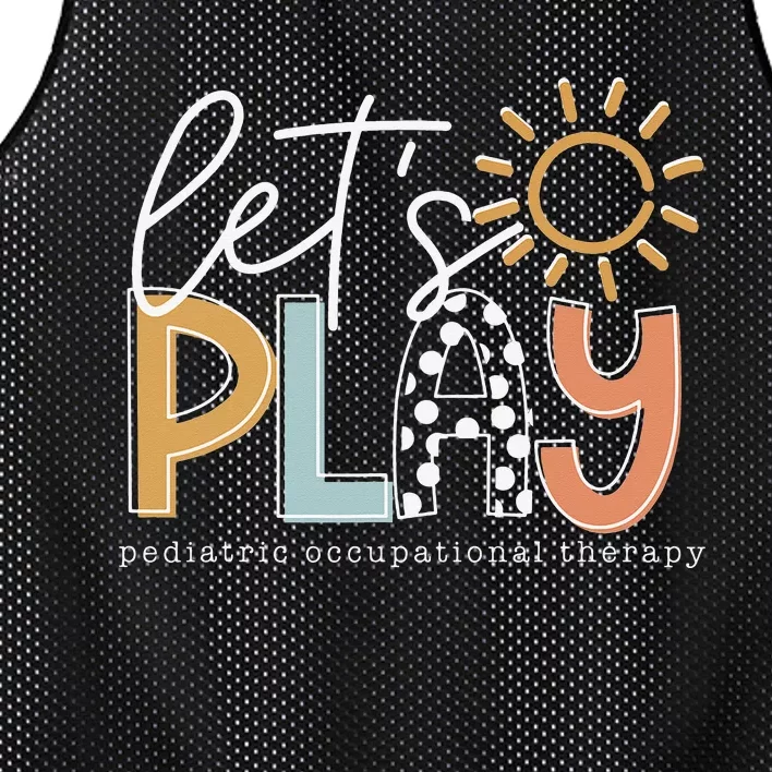 Let's Play Pediatric Occupational Therapy Therapist OT Mesh Reversible Basketball Jersey Tank