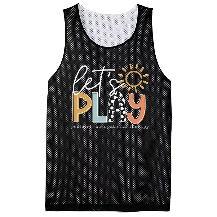 Let's Play Pediatric Occupational Therapy Therapist OT Mesh Reversible Basketball Jersey Tank