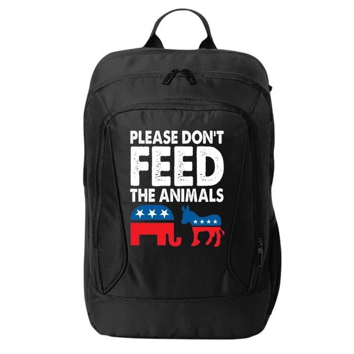 Libertarian Political Please Don't Feed The Animals Gift City Backpack