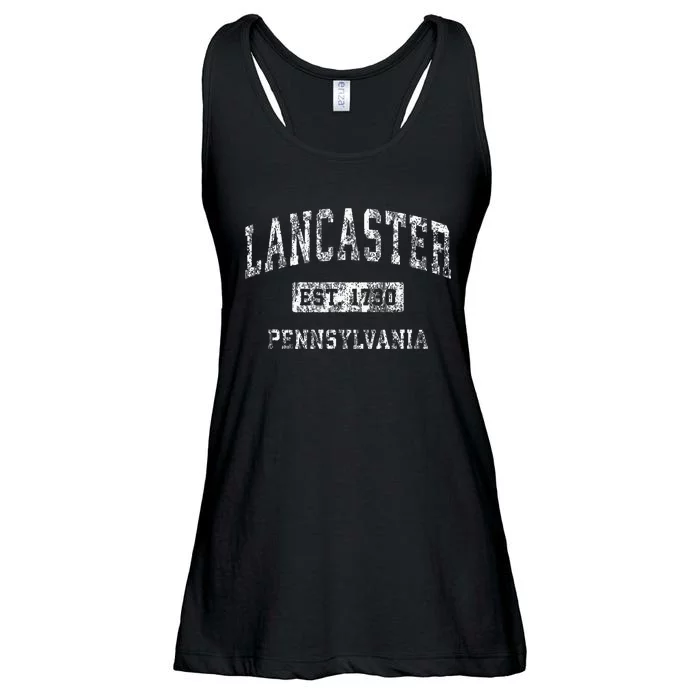 Lancaster Pennsylvania Pa Vintage Established Sports Ladies Essential Flowy Tank