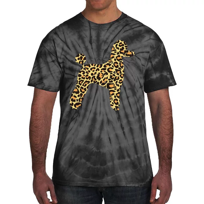 Leopard Print Poodle Pet Dog Owner Lover Tie-Dye T-Shirt