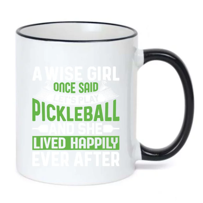 LetS Play Pickleball And She Lived Funny Pickleball Gift Black Color Changing Mug