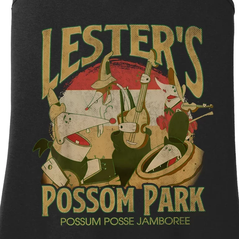 Lesters Possum Park Magic Kingdom Trip Cute Ladies Essential Tank