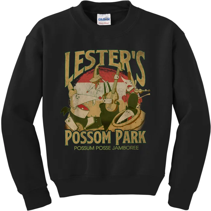 Lesters Possum Park Magic Kingdom Trip Cute Kids Sweatshirt