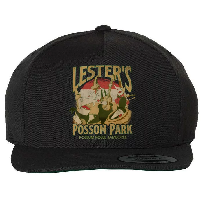 Lesters Possum Park Magic Kingdom Trip Cute Wool Snapback Cap