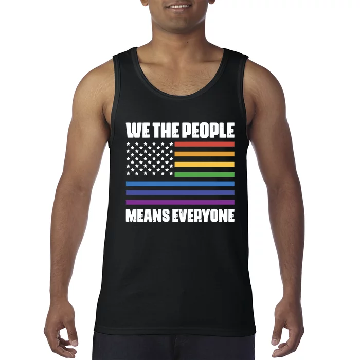 Lgbt Pride Parade We The People Means Everyone Tank Top