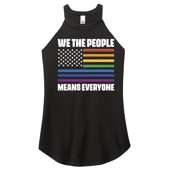 Lgbt Pride Parade We The People Means Everyone Women’s Perfect Tri Rocker Tank