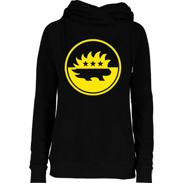 Libertarian Party Porcupine Womens Funnel Neck Pullover Hood