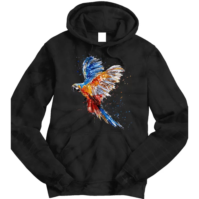 Love Parrot Parrot Lovers Tie Dye Hoodie