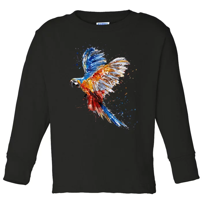 Love Parrot Parrot Lovers Toddler Long Sleeve Shirt