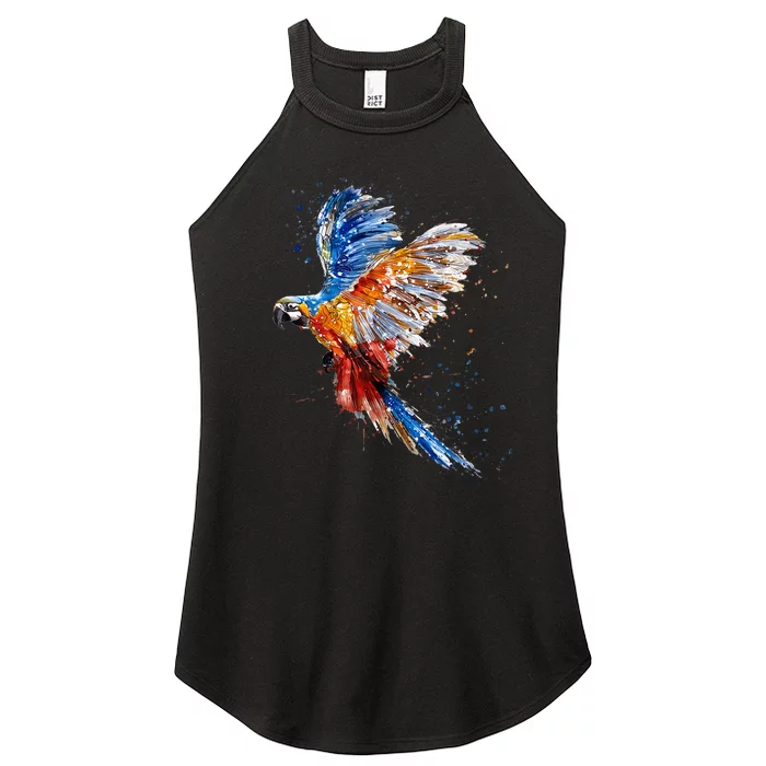 Love Parrot Parrot Lovers Women’s Perfect Tri Rocker Tank