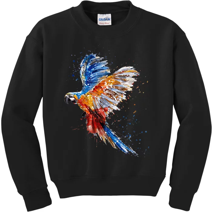 Love Parrot Parrot Lovers Kids Sweatshirt