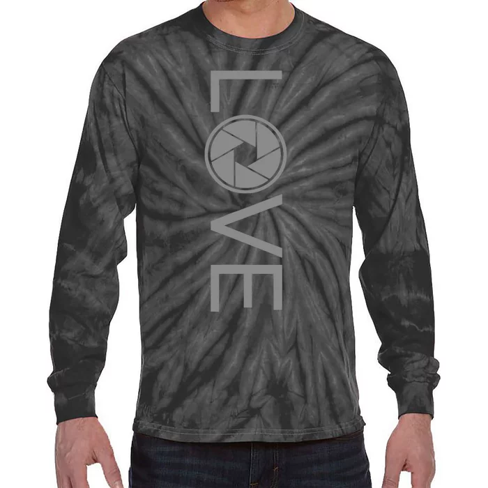 Love Photography Photographer Tie-Dye Long Sleeve Shirt