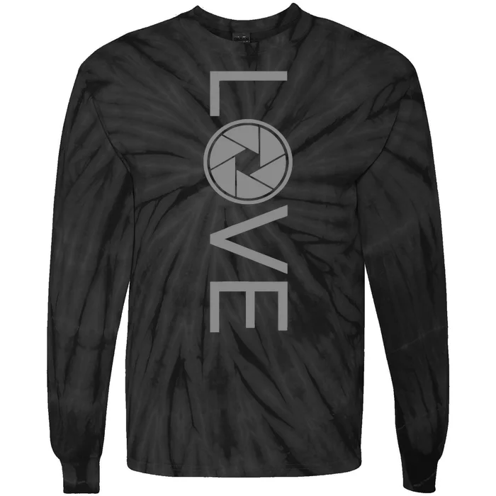 Love Photography Photographer Tie-Dye Long Sleeve Shirt