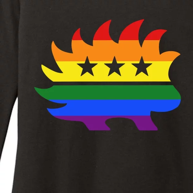 Libertarian Party Porcupine Rainbow Womens CVC Long Sleeve Shirt