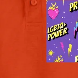 LGBTQ Power Pride Month Dry Zone Grid Performance Polo