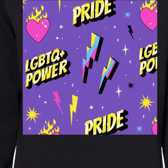 LGBTQ Power Pride Month Womens California Wash Sweatshirt