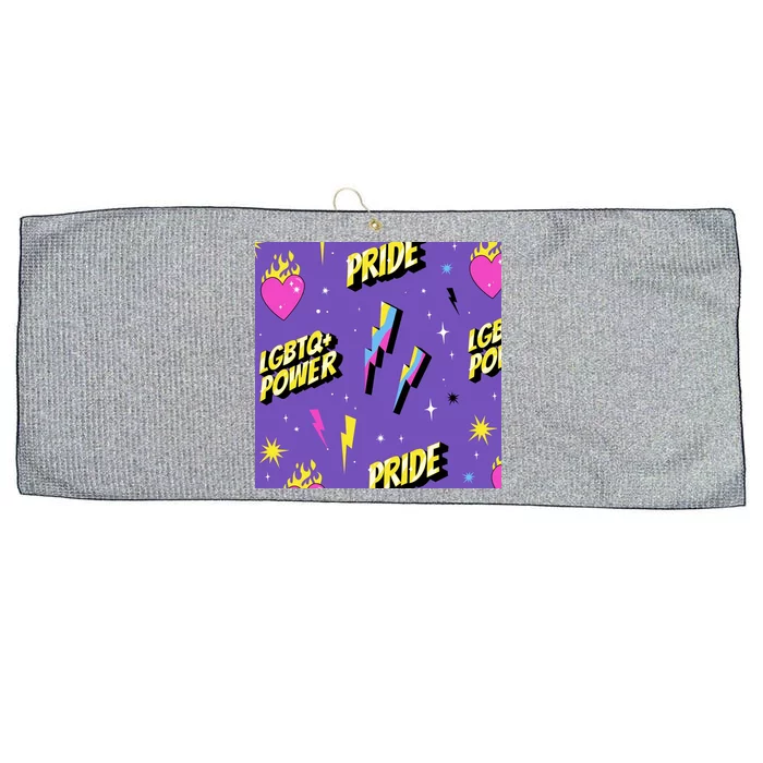 LGBTQ Power Pride Month Large Microfiber Waffle Golf Towel