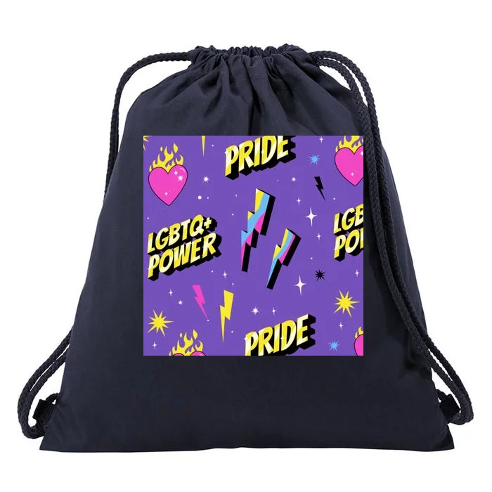 LGBTQ Power Pride Month Drawstring Bag