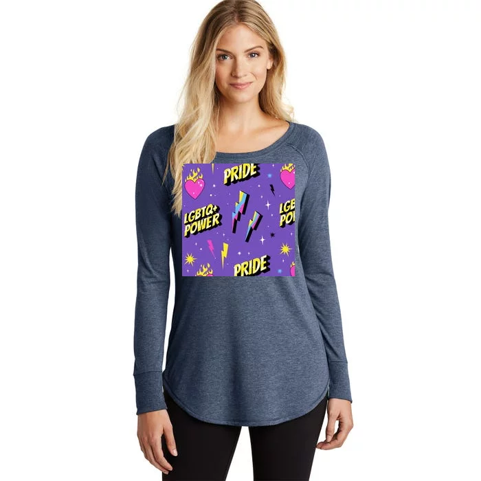 LGBTQ Power Pride Month Women's Perfect Tri Tunic Long Sleeve Shirt